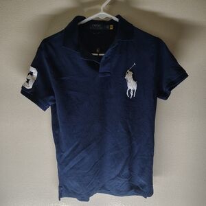 Polo by Ralph Lauren Boy's Navy Blue Polo Shirt Retail $98